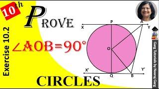 XY and X′Y′ are two Parallel Tangents to a Circle with Centre O and Another Tangent AB with Point