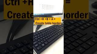  How to Create a Table in Excel (Shortcut Inside!) #Shorts