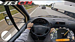 Mercedes-Benz 413 CDI Sprinter *Ambulance Camper* Top Seed Drive on German Autobahn