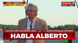 Alberto Fernández: "El Río de La Plata muestra lo que es la Argentina"