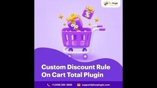 Custom Discount on Cart Total WooCommerce Plugin