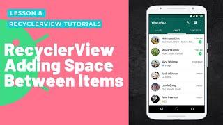 Recyclerview Space between Items [Hindi] | Android Complete Recyclerview Tutorials