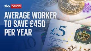 Average workers to save £450 per year after national insurance cut | Autumn Statement 2023