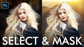 How to Extract Hair with Select and Mask in Photoshop - Urdu / Hindi