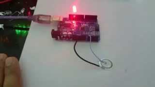 Knock Sensor using arduino and piezo element (with code)