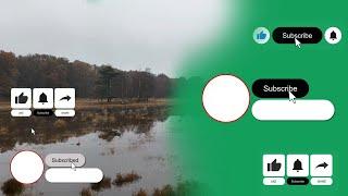 green screen subscribe button click no copyright | Subscribe and Bell icon into sound animation