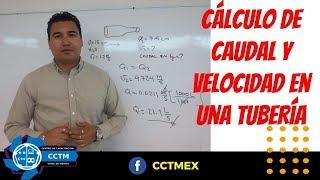 ¿Cómo calcular el caudal y la velocidad en una tubería? (Muy básico)