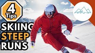 Intermediate to advanced skiing | How to ski down steep slopes | How to ski fast in control