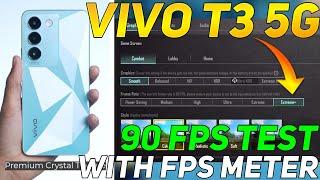 VIVO T3 5G BGMI 90 FPS TEST | HEATING ISSUE 