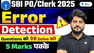 Error Detection Questions Practice for SBI PO/Clerk 2024 | By Vishal Sir