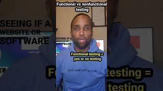 functional vs nonfunctional testing #qa #coding #code #tester #automation #functionaltesting