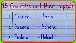 countries and their capitals name in english |in hindi | countries and their capitales quiz