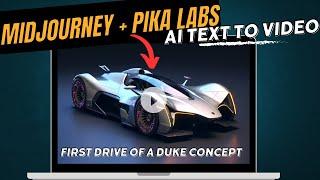 How to Use MidJourney and Pika Labs AI Text to Video | Use MidJourney and Pika Labs with narration