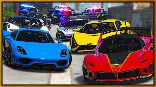 GTA 5 Roleplay - expensive hypercar gang annoying cops  | RedlineRP