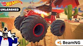 Monster Trucks INSANE Racing and Crashes #2 | Hot Wheels Unleashed | BeamNG Drive
