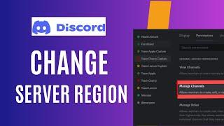 How To Change Server Region On Discord