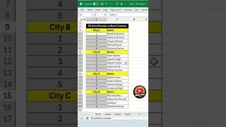 How to Fill Serial Numbers in Blank Columns | Excel Tips & Tricks | #exceltips #exceltutorial