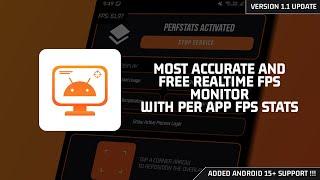 (No Root) Enable Real-Time FPS Meter on Any Android !!! Live FPS & Per-App Stats [ PerfStats v1.1 ]