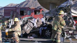 Horrific Fatal MCI Freeway Crash | Riverside