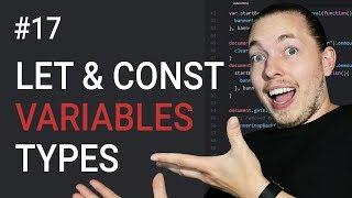 17: Let and Const Variables | JavaScript Block Scope and Function Scope | JavaScript Tutorial