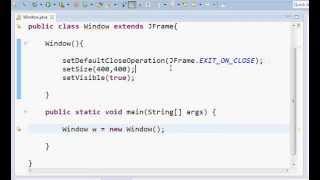 Java Swing Programming Tutorial 1 - Creating A Window