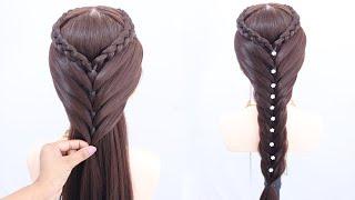 How to do a beautiful braids on yourself : Elegant Fishtail Braid hairstyles
