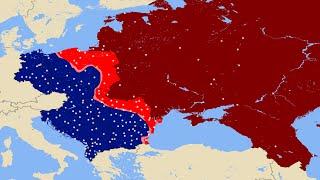 Warsaw Pact VS Soviet Union Mapping Animation Simulation (COLD WAR)