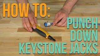 How To Punch Down a CAT5e or CAT6 Keystone Jack