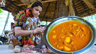 লিমুর হাতে পাঠার মাংসের পাতলা ঝোল রান্না | Mutton curry recipe | Bengali village style Mutton recipe