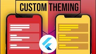 Creating Custom Theming in Flutter Apps | Styling Flutter widgets based on Theme Data