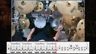 The Dance of Eternity Drum Cover w/ transcription (Dream Theater)