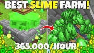 The BEST SLIME FARM in Minecraft! 365,000+ Slime/Hour! Minecraft Bedrock Edition Tutorial