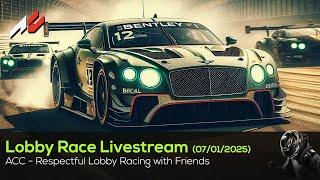 🟢 LIVE Assetto Corsa Competizione - Respectful Lobby Races with Friends - 07/01/2025