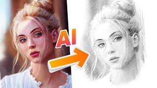 Photo into sketch in just 5 sec With Ai  | Ai Photo editing apps 2023