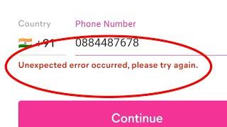 Meesho App Fix An Unexpected error occurred please try again later problem issue in Android