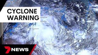 Tropical low likely to cross the Queensland coast as a strong cyclone | 7 News Australia