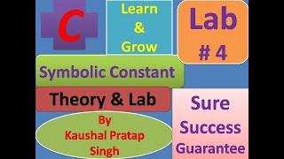 Lab Symbolic Constant, Expert Teach , with Lab, Beginners To Expert, coding Lab video