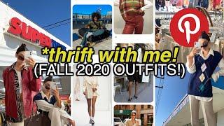 THRIFT WITH ME for FALL 2020 PINTEREST DUPES + trendy outfits TRY ON HAUL!