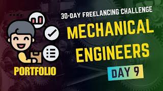 30 Day Freelancing Challenge for Mechanical Engineers | Day 9 | Portfolio design in Canva