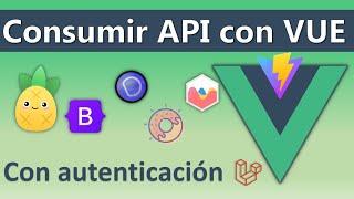 Consumir API con VUE 3 Autenticación Sanctum Doble CRUD | Vite  Bootstrap Pinia ChartJs DataTables