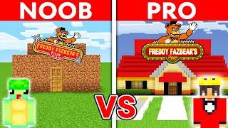NOOB vs PRO: FNAF PIZZERIA Build Challenge in Minecraft