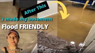 Flooded Basement Solutions 2! Flood Damage Resistant Basement!