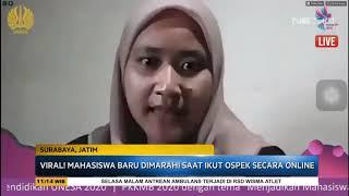 Video Viral Mahasiswa Dapat Ospek dan Dimarahi Senior Secara Online - SSI