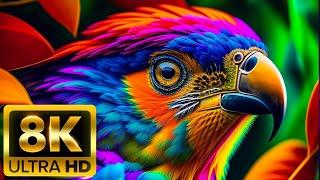 Wild Birds - 8k (60 fps) Ultra HD - con sonidos de la naturaleza (colores dinámicos)