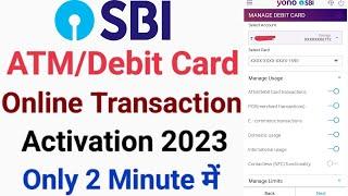 Sbi debit card online transaction activation | How to activate sbi debit card for online transaction