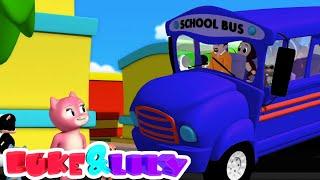 Rodas do ônibus | Canção infantil | Educação | Luke and Lily Português | Musica para bebes