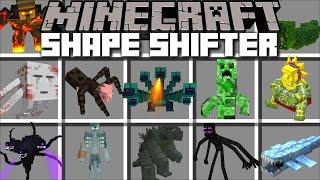 Minecraft SHAPE SHIFTER MORPH MOD / MORPH IN TO BOSSES AND MUTANT TITANS MOBS !! Minecraft Mods