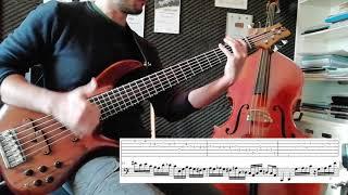 Alain Caron - Slam The Clown solo transcription with TAB