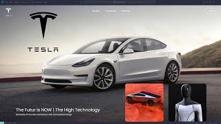 Concevoir une Page Web Inspirée du Site Tesla de A à Z | Tutoriel HTML, CSS et JavaScript"