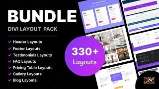 Bundle Divi Layouts by TNC | Overview Video | Divi Layout Pack